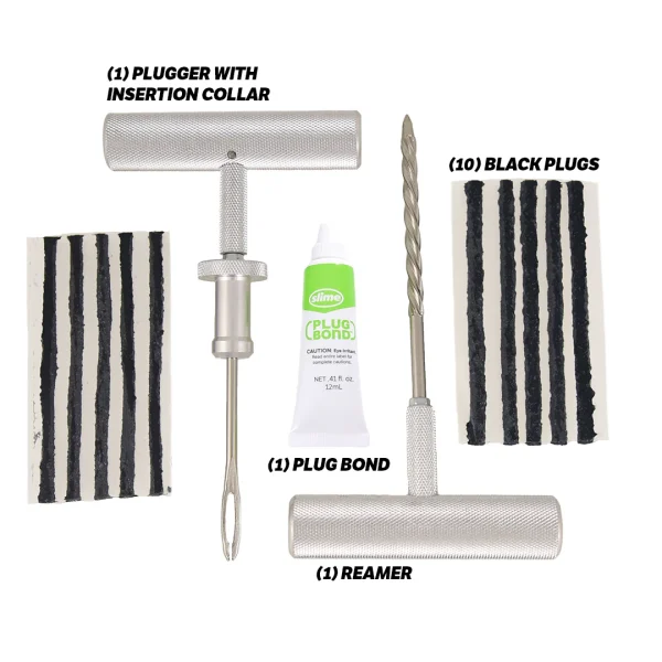 Slime kit lacci per riparazione pneumatici 13 pezzi con manici in FERRO - immagine 2