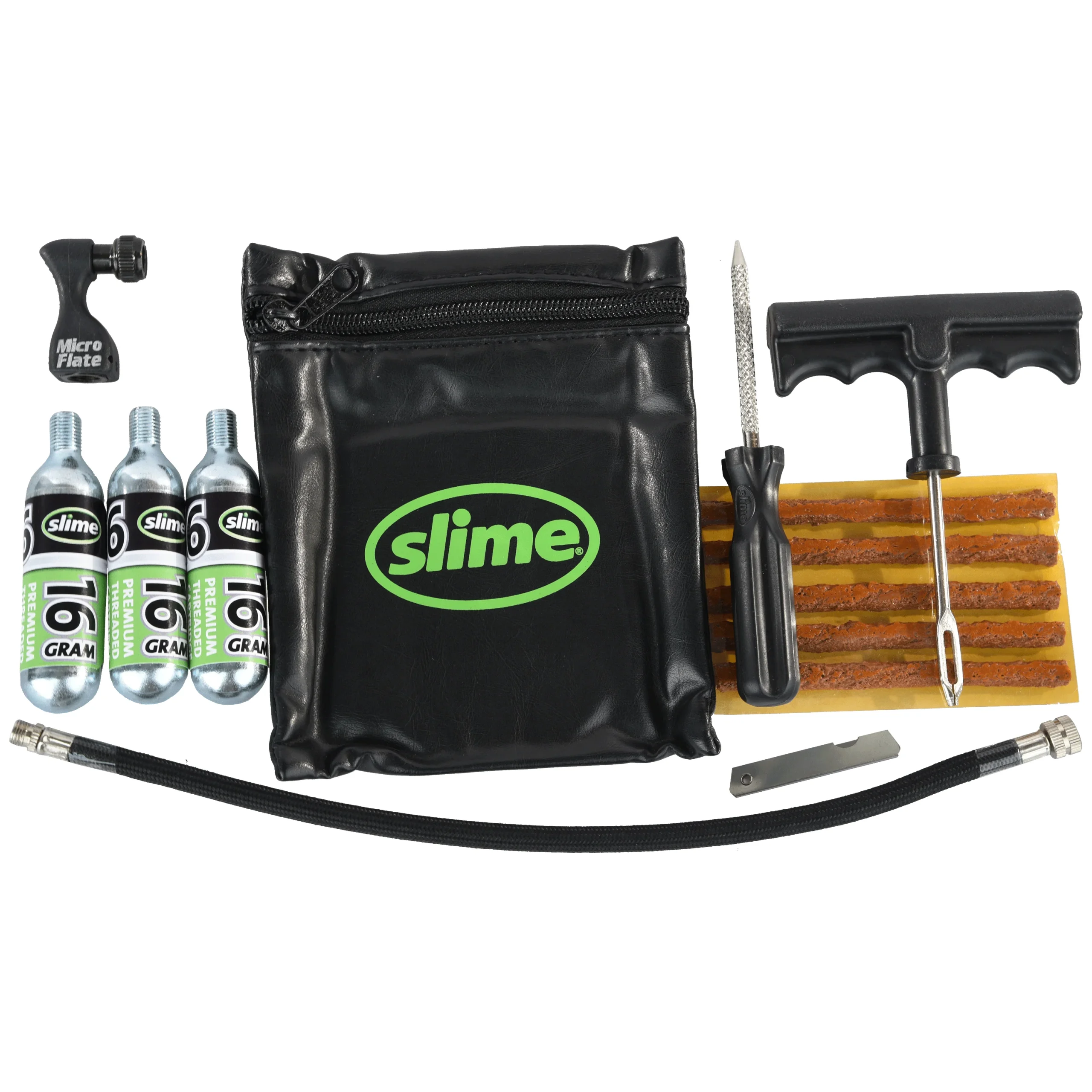 Slime kit emergenza con lacci di riparazione, accessori, borsa e bombolette CO2 - immagine 2