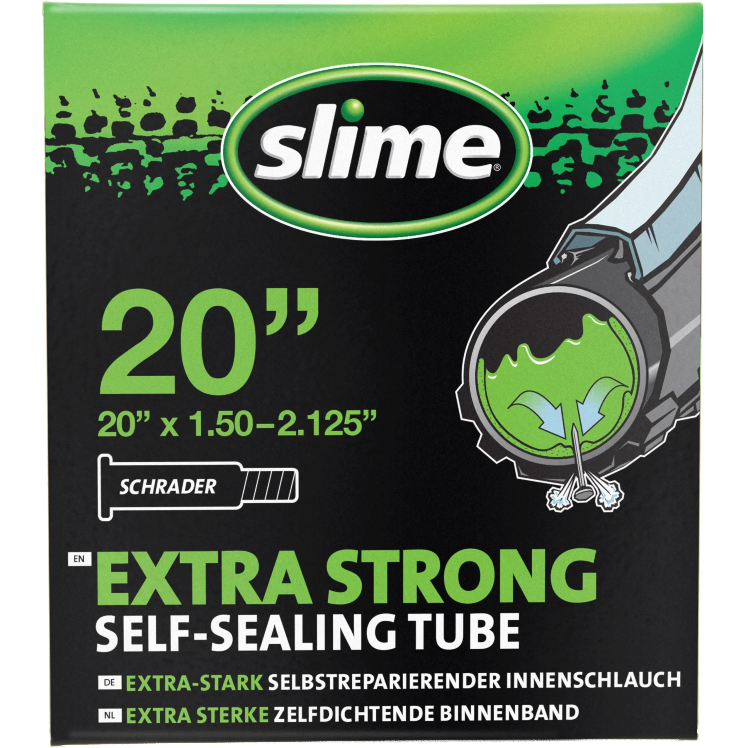 Slime Smart Tube - 20" x 1.50-2.125 – Valvola Schrader