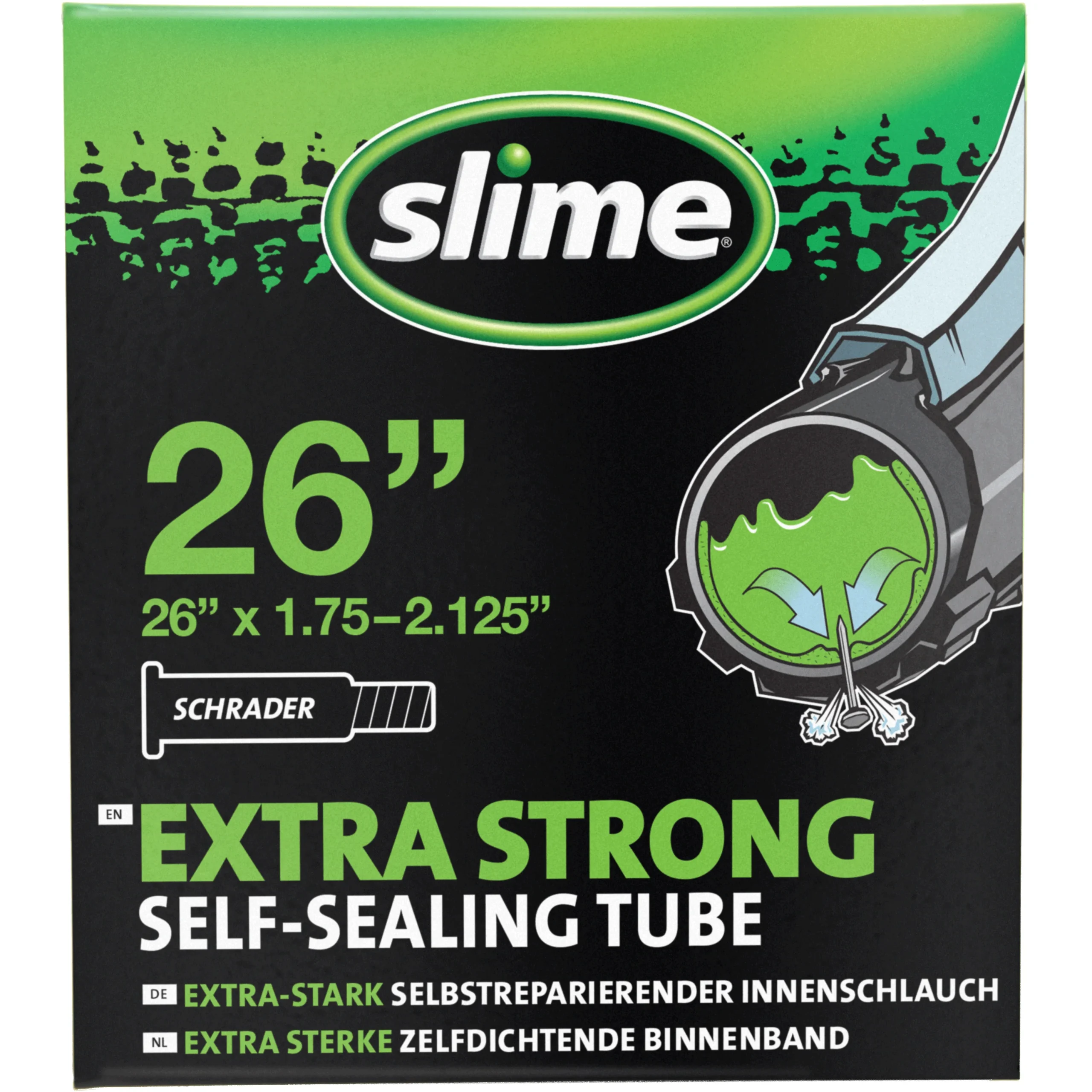 Slime Smart Tube - 26" x 1.75-2.125 – Valvola  Schrader